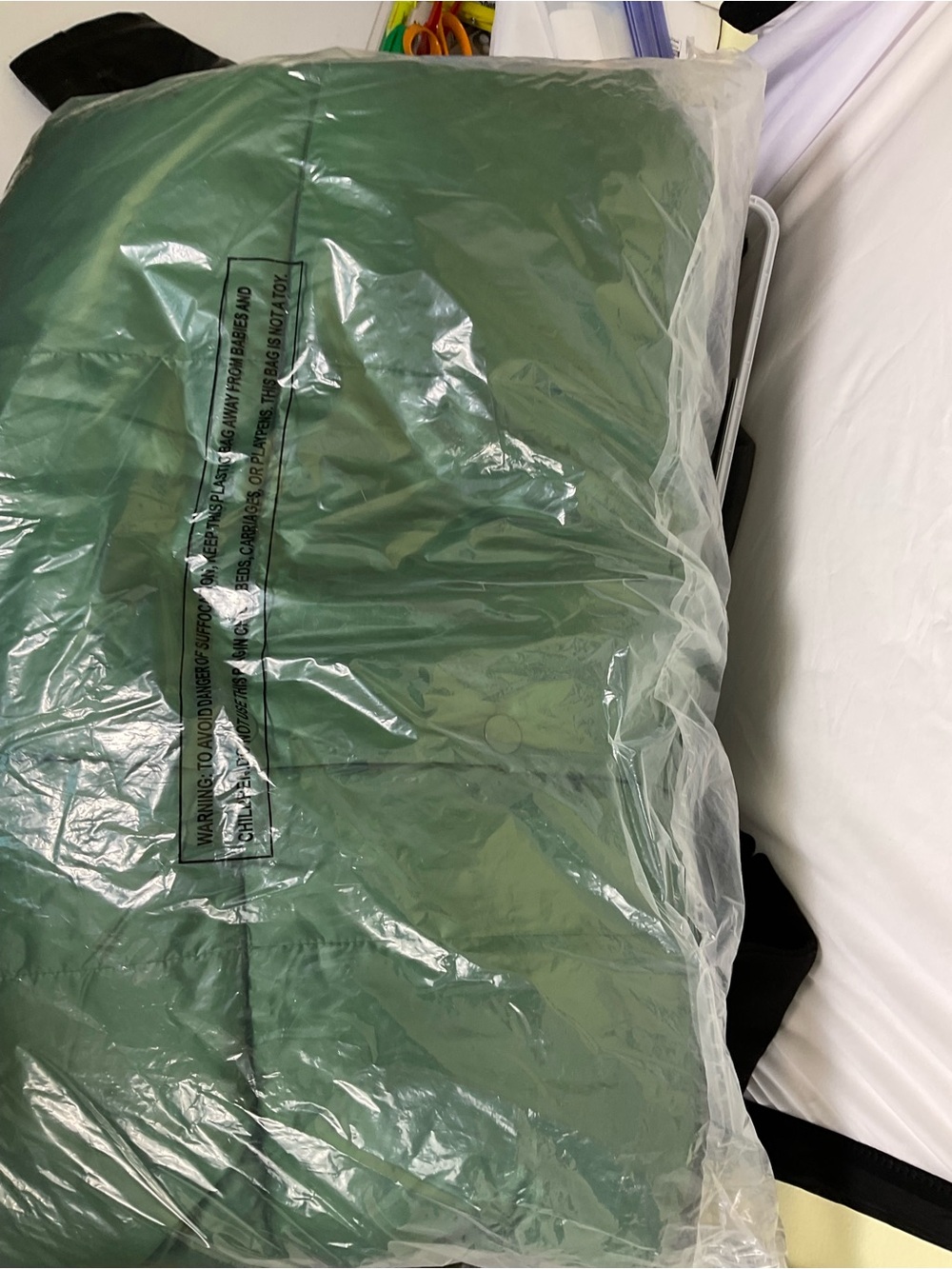 Ashley Stewart Emerald Green Asymmetrical Quilted Belted Puffer Coat - Picture 15 of 15